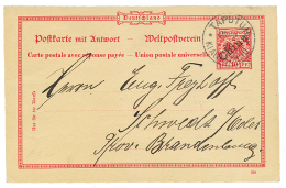 TAPUTUR : 1901 P./Stat CHINA 10pf Canc. TAPUTUR KIAUTSCHOU To GERMANY. Superb. - Kiauchau