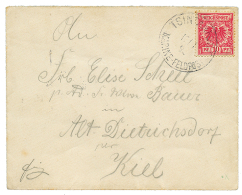 VORLAUFER : 1898 10pf Canc. TSINTANFORT MARINE-FELDPOST On Envelope To GERMANY. Vf. - Kiauchau