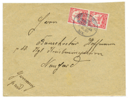 1909 10pf(x2) Canc. DEUTSCHE SEPOST LINIE HAMBURG WESTAFRIKA XIV On Envelope To GERMANY. Vf. - Cameroun