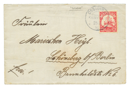 BASHO Via OSSIDINGE : 1910 10pf Canc. OSSIDINGE On Envelope From BASHO To BERLIN. Vvf. - Cameroun