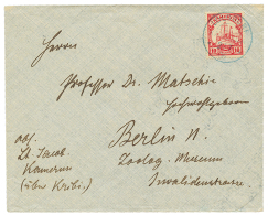 LOLODORF : 1906 10pf Canc. LOLODORF In Loight Blue On Envelope To BERLIN. Signed STEUER. Vvf. - Cameroun