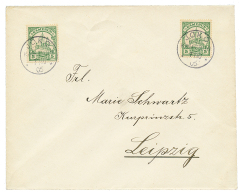 JOKO : 1905 5pf(x2) Canc. JOKO On Envelope To GERMANY. Signed EIBENSTEIN. Superb. - Cameroun