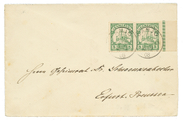 BANJO : 1908 5pf(x2) Canc. BANJO On Envelope To GERMANY. Signed STEUER. Vf. - Cameroun