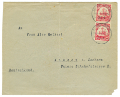 ABONG-MBANG : 10pf(x2) Canc. ABONG-MBANG On Envelope(fault) To GERMANY. Signed BOTHE. Vf. - Cameroun