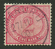 VORLAUFER 2 Mark Canc. OMARURU. STEUER(x30) = 1500. Light Crease. Vf. - German South West Africa