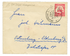 30.6.14 10pf Canc. DEUTSCHE SEEPOST OST AFRIKA LINIE S On Envelope From "S.S SEEGER" SWAKOPMUND To GERMPANY. Vvf. - German South West Africa