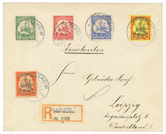 SEEHEIM : 1909 5pf To 30pf Canc. SEEHEIM On REGISTERED Envelope To GERMANY. Vvf. - German South West Africa