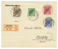 RAMANSDRIFT : 1900 3pf+ 5pf+ 10pf+ 20pf Canc. RAMANSDRIFT + Transit STEINKOPF CAPE COLONY On REGISTERED Envelope To GERM - German South West Africa