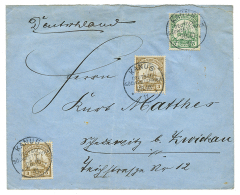 KANUS : 1911 3pf(x2) + 5pf Canc. KANUS On Envelope To GERMANY. Vvf. - German South West Africa