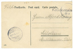 KALKFONTEIN : 1908 KALKFONTEIN (type 2) On Military Card To GERMANY. Superb. - German South West Africa
