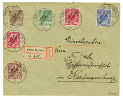 GROSS-BARMEN : 1900 REGISTERED Envelope From GROSS-BARMEN To KEETMANSHOOP. Vvf. - German South West Africa