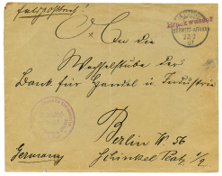 BRACKWASSER : 1907 BRACKWASSER In Violet + SOLDATENBRIEF On Envelope To BERLIN. Superb. - Duits-Zuidwest-Afrika
