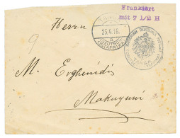 1916 FRANKIERT MIT 7 1/2H + POSTAMT TANGA On Envelope To MAKUYUM. Verso, KOROGWE. Vvf. - German East Africa