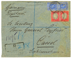 MUANZA Via KISUMU(BRITISH CENTRAL AFRICA) : 1905 BRITISH EAST AFRICA 1a(x2) + 2 1/2a(x2) Canc. KISUMU On REGISTERED Enve - German East Africa