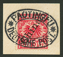 10pf(n°3II) Canc. PAOTING DEUTSCHE POST On Piece. Superb. - China (kantoren)