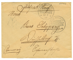 1901 MARINE SCHIFFSPOST YOKOHAMA + FELDPOST On Envelope From PEKING CHINA To GERMANY. Vvf. - China (offices)