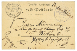 SMS SARDINIA : 1900 MARINESCHIFFSPOST N°30 On Military Card From PORT-SAID To GERMANY. Vf. - China (kantoren)