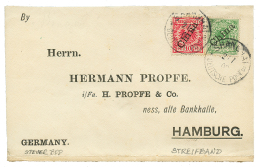 PRINTED MATTER RATE : 1900 5pf(n°2I) + 10pf(n°3II) Canc. SHANGHAI On Envelope(open For Display) To HAMBURG. Sign - China (offices)