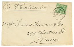 SHANGHAI To MEXICO : 1895 VORLAUFER 5pf Canc. SHANGHAI On Envelope (PRINTED MATTER RATE) To MEXICO. Arrival Cachet On Re - China (kantoren)