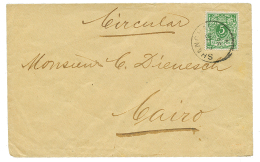 VORLAUFER : 1895 5pf(v46) Canc. SHANGHAI On Envelope (PRINTED MATTER Rate) To CAIRO, EGYPT. Vvf. - China (offices)