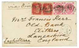 CAIRO : 1873 1d(x2), 1 Ex. Fault + 3d(x2) Canc. B01 + CAIRO On Envelope To ENGLAND. Scarce. Vf. - Other & Unclassified