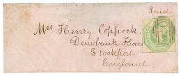 1855 EMBOSED 1 Sh. Canc. O*O On Envelope To ENGLAND. According BPA CERTIFICATE(2016), "1s Is NOT The Original Franking". - Postmark Collection