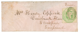 1855 EMBOSED 1 Sh. Canc. O*O On Envelope To ENGLAND. According BPA CERTIFICATE(2016), "1s Is NOT The Original Franking". - Marcofilie