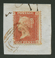 ONE PENNY Red Canc. O*O In Red Brown Ink On Piece. Scarce. Vf. - Postmark Collection