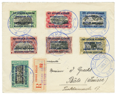 1917 5c To 1F Canc. BPC N°4 On REGISTERED Envelope To SWITZERLAND. Superb. - Andere & Zonder Classificatie