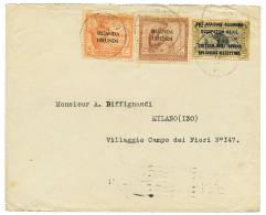1927 OCCUP. BELGE 1F + RUANDA URUNDI 25c+ 50c Canc. KIGALI On Envelope To ITALY. Vf. - Other & Unclassified