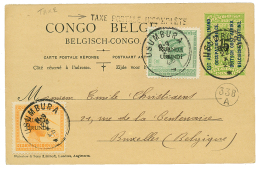 1925 Mixt OCCUP. BELGE P./Stat 15 On 5c + RUANDA URUNDI 5c+ 10c Canc. USUMBURA + Cachet TAXE POSTALE INCOMPLETE To BELGI - Other & Unclassified