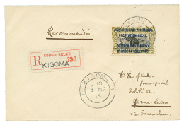 1918 1F Canc. KIGOMA On REGISTERED Envelope To SWITZERLAND. Superb. - Other & Unclassified