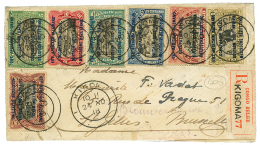 1918 5c To 1F Canc. KIGOMA On REGISTERED Envelope To BELGIUM. Vf. - Andere & Zonder Classificatie