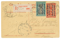 1917 P./Stat 10c + 15c Canc. BPC N°17 + BASSE OFFICE/REG/IEF Sent REGISTERED To FRANCE. Vvf. - Brieven En Documenten