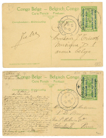 1918 2 P./Stat 5c Canc. BPC N°10 To FRANCE Or To ARMEE BELGE. - Covers & Documents