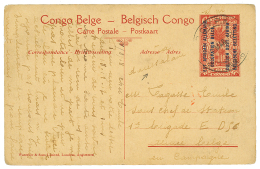 1918 P./Stat 10c(MALAGARASSI) Canc. BCP N°6 + VIA DARESSALAM To ARMEE BELGE En Campagne. BELGIAN CONGO S.C. Certific - Covers & Documents