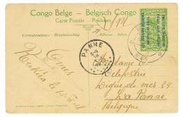 1918 P./Stat 5c (MARAIS De La KAGERA)canc. BCP N°5 Datelined "RUKIRA" To BELGIUM. Vf. - Covers & Documents