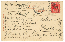 VOIE Du RUBI : 1911 SIERRA-LEONE 1d Canc. FREETOWN + MATADI+ LEOPOLDVILLE + BUTA On Card To BUTA, "VOIE Du RUBI". Scarce - Andere & Zonder Classificatie