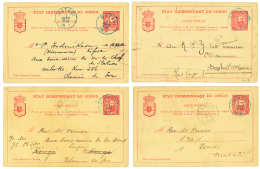 1896 Lot 4 P./Stat With Rare Internal DESTINATIONS. Vvf. - Sonstige & Ohne Zuordnung