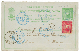 SHIMBETE Via N'ZOBE : 1893 P./Stat 5c Datelined "SHIMBETE" (+ Reply 10c Unused) + 10c Canc. N'ZOBE To BELGIUM. Vf. - Sonstige & Ohne Zuordnung