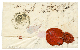 SERBIA : 1848 Rare Disinfected Wax Seal ALEKSINAC On Reverse Of Entire Letter From NISH. Vvf. - Other & Unclassified