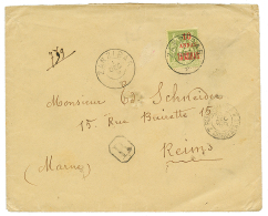 1899 10a S/ 1F Obl. ZANZIBAR Sur Env. RECOM. Pour La FRANCE. Timbre Rare Seul Sur Lettre. TB. - Covers & Documents