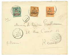 1898 1/2a S/ 5c+ 3a S/ 30c+ 4a S/ 40c Obl. ZANZIBAR Sur Env. RECOM. Pour La FRANCE. TB. - Covers & Documents