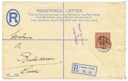 1916 Entier GOLD COAST 1p Surchargé TOGO ANGLO-FRENCH OCCUPATION + PASSED BY CENSOR At LOME(TOGO) + Verso 1/2d(x2 - Covers & Documents