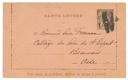 1893 Entier CG 25c Oblitération Bouchon, Daté "ST PIERRE" Via HALIFAX CANADA Pour La FRANCE. TTB. - Brieven En Documenten