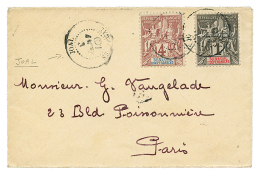 JOAL : 1901 1c + 4c Obl. JOAL SENEGAL Sur Env(Tarif Carte De Visite) Pour PARIS. Bureau Rare. TB. - Brieven En Documenten