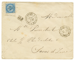 1869 20c AIGLE TTB Margé Obl. Losange Dee Pts + MAYOTTE ERT DEP. MAYOTTE + CORR. D'ARMEES MAYOTTE Sur Enveloppe P - Andere & Zonder Classificatie