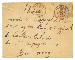 1902 15c Obl. HA-GIANG TONKIN Rouge-brun Sur Enveloppe Pour BAC-QUANG. TTB. - Covers & Documents