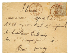 1902 15c Obl. HA-GIANG TONKIN Rouge-brun Sur Enveloppe Pour BAC-QUANG. TTB. - Brieven En Documenten