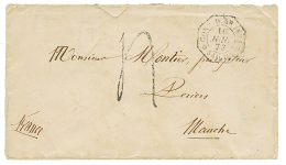 1873 CORR. D'ARMEES SAIGON + Taxe 4 (rare) Sur Env(pd) Pour La FRANCE. CORRESPONDANCE D'ARMEES TRES RARE Sur Lettre Tax& - Covers & Documents